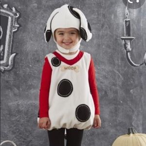 Pottery barn kids Dalmatian puppy costume 2T